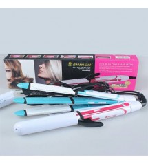 Shinon 4in1 Professional Hair Straightener Curler And Crimper With Cover